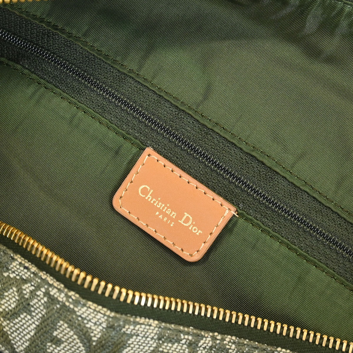 Christian Dior Green Trotter Duffle Handbag - Image 9