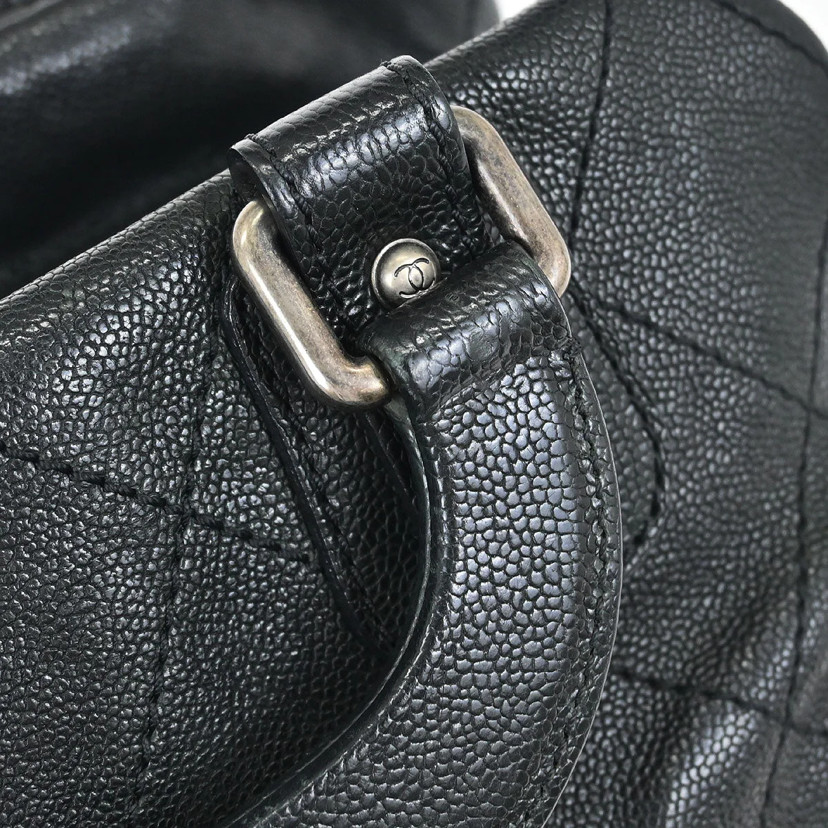 Chanel 2005-2006 Black Caviar Wild Stitch Handbag - Image 7