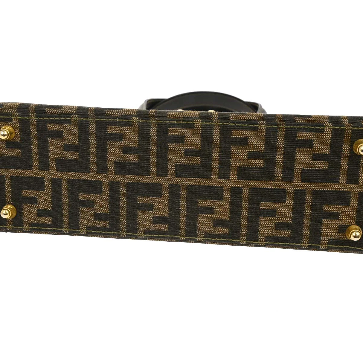 Fendi Brown Zucca Handbag - Image 5