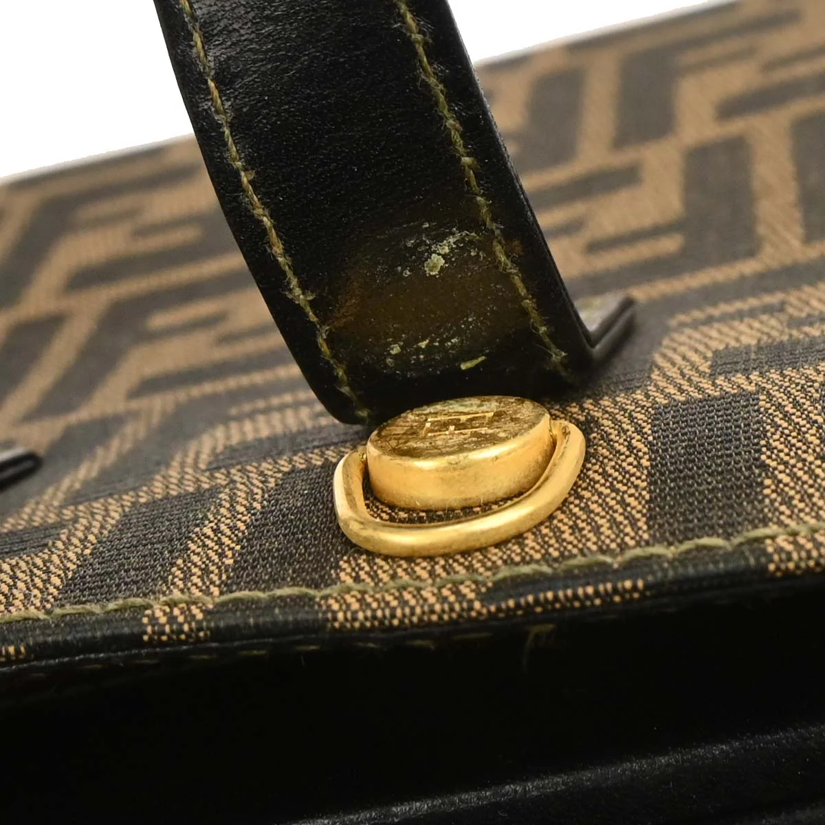 Fendi Brown Zucca Handbag - Image 7