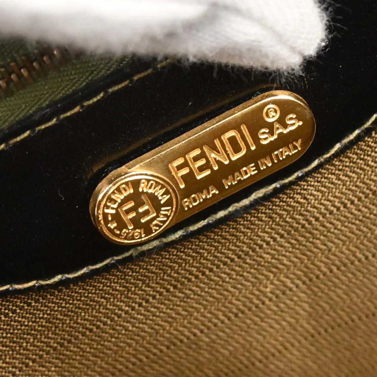Fendi Brown Zucca Handbag - Image 9