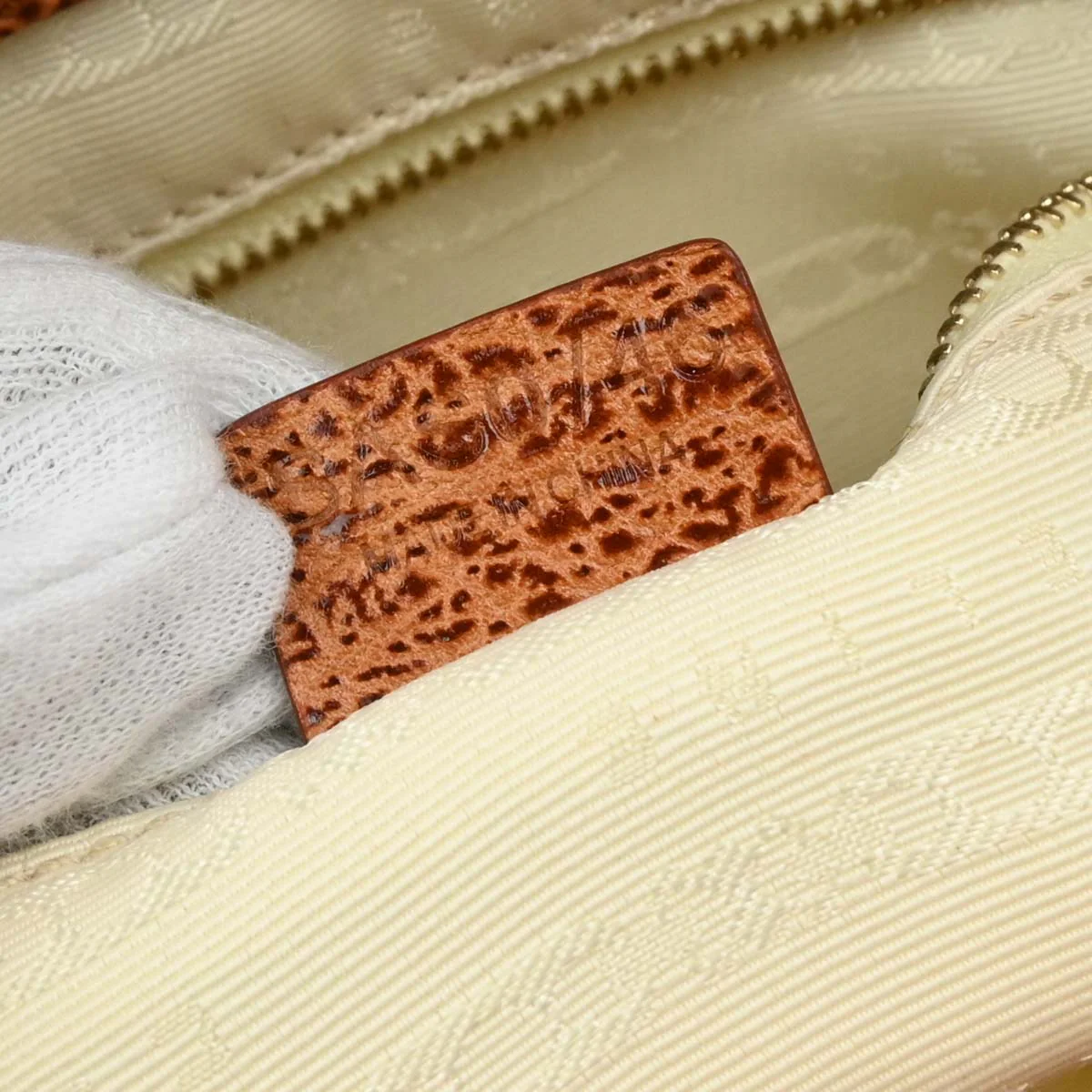 Celine * Beige Canvas Macadam Tote Handbag - Image 9