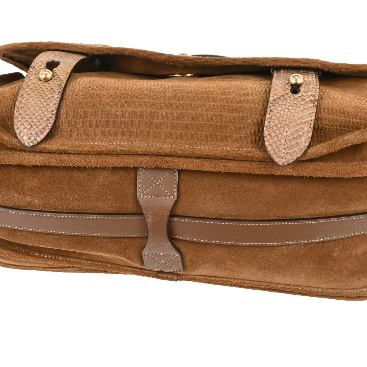 Loewe * Brown Python Cartero Satchel Handbag - Image 4