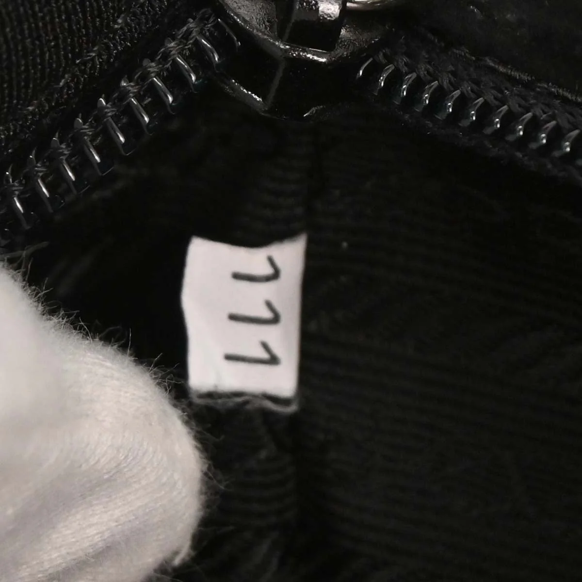Prada Black Canvas Handbag - Image 9