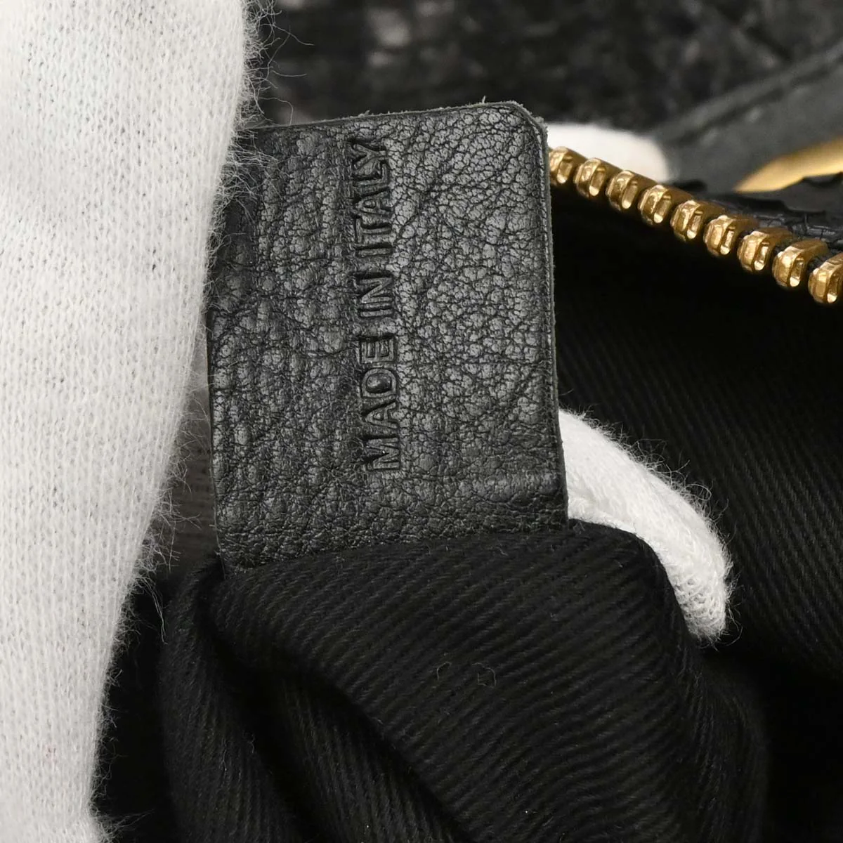 Chloe * Black Python Paraty 2way Shoulder Handbag - Image 7