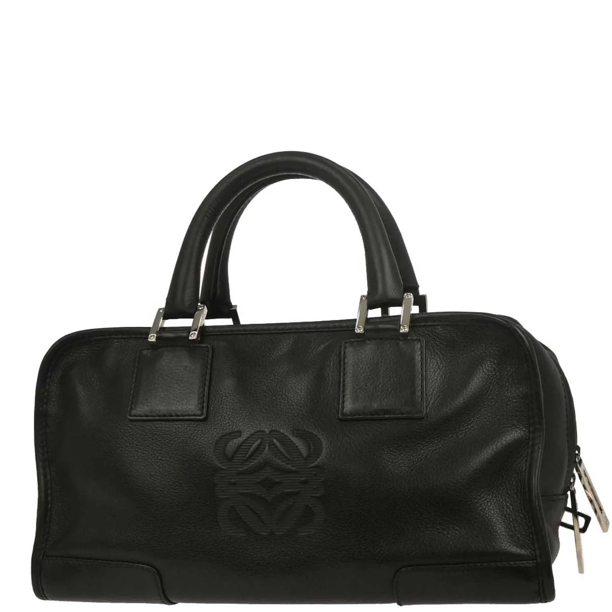 Loewe Black Leather Amazona 28 Handbag - Image 2