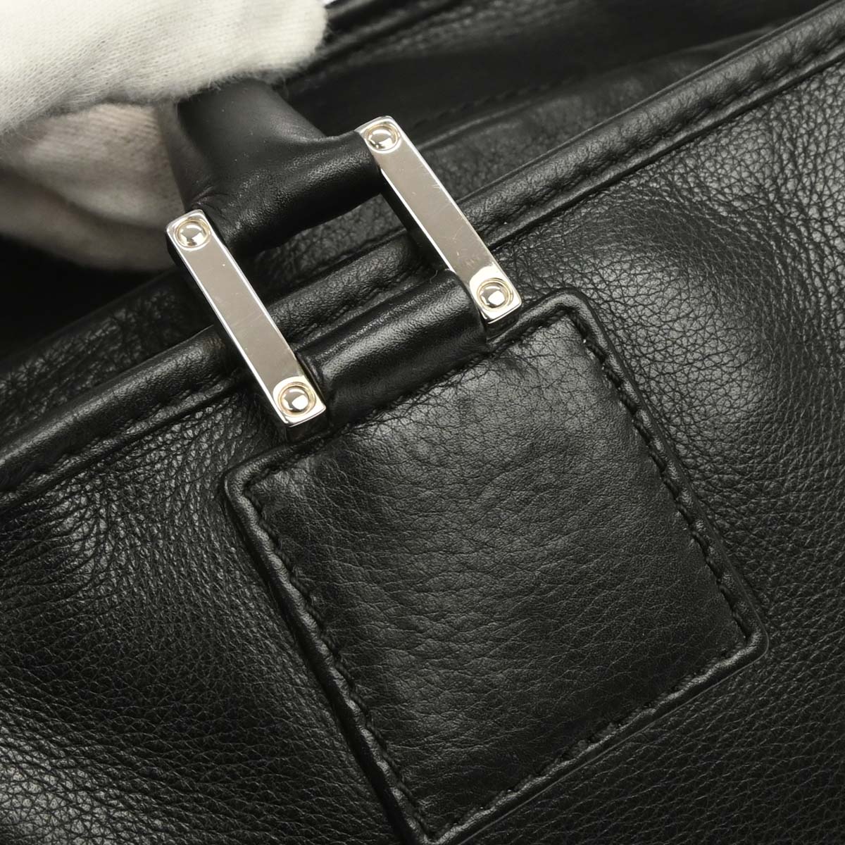 Loewe Black Leather Amazona 28 Handbag - Image 5