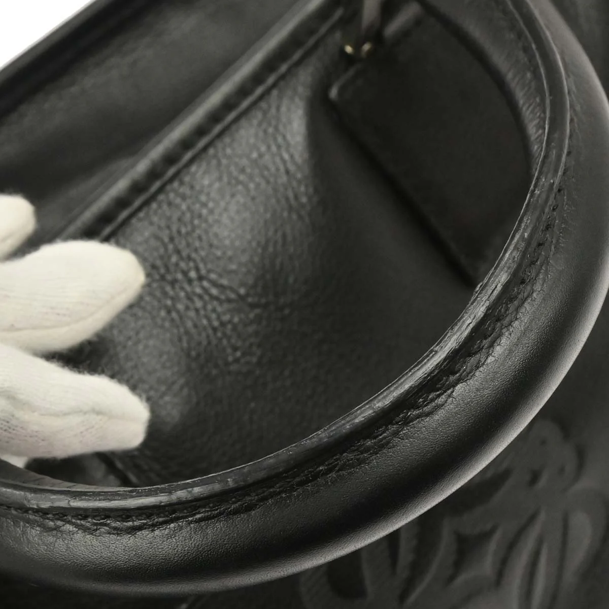 Loewe Black Leather Amazona 28 Handbag - Image 6