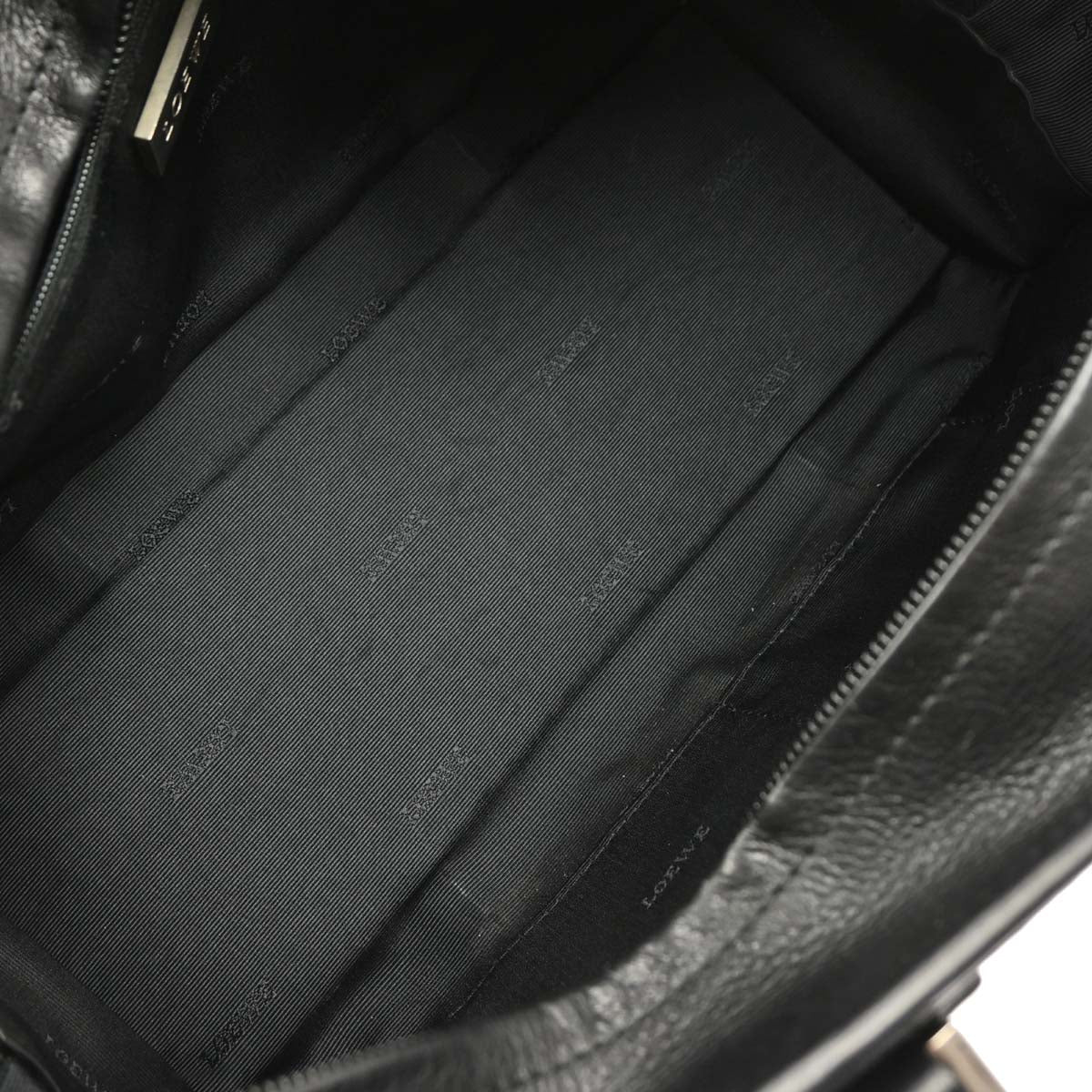 Loewe Black Leather Amazona 28 Handbag - Image 8