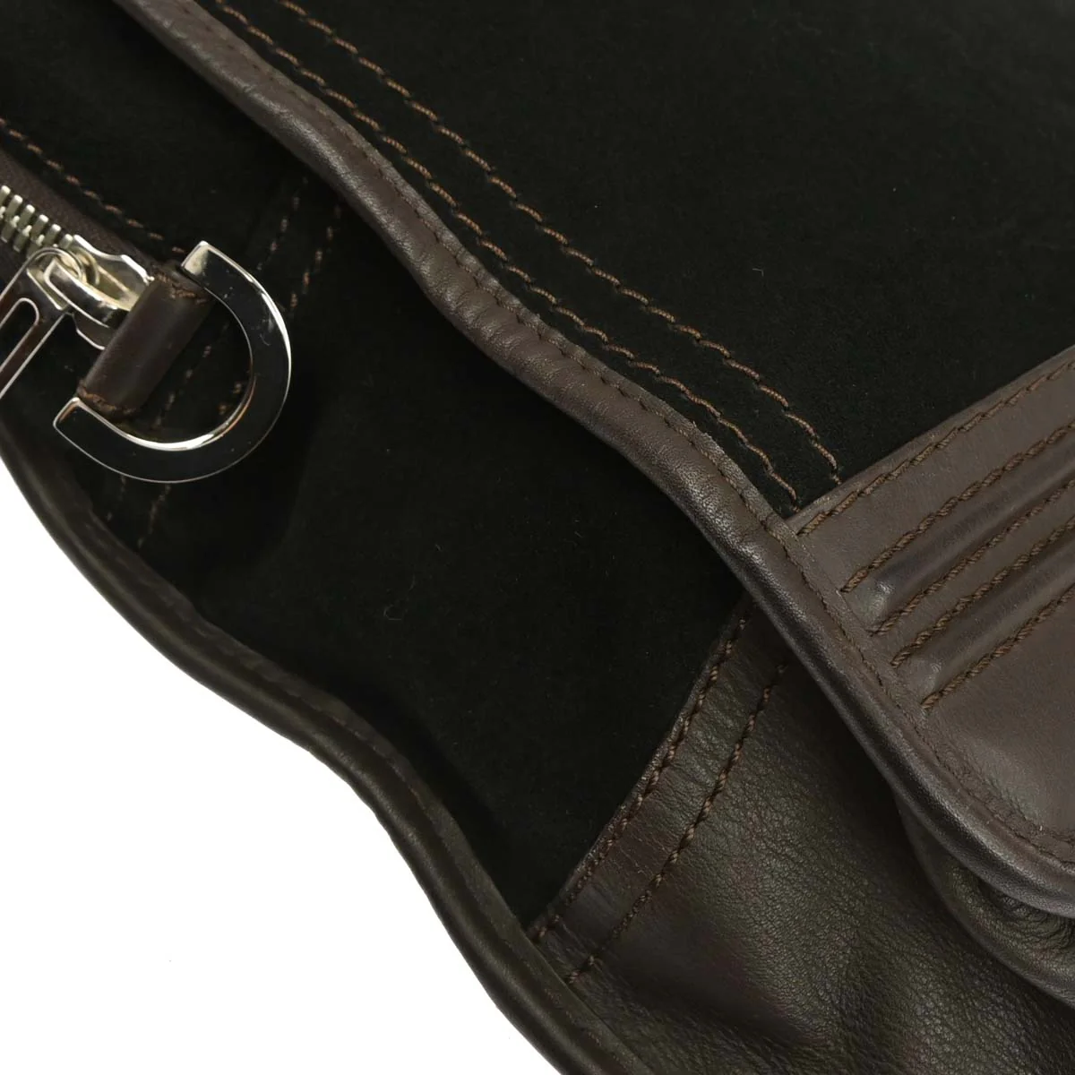 Loewe Black Suede Amazona Handbag - Image 5