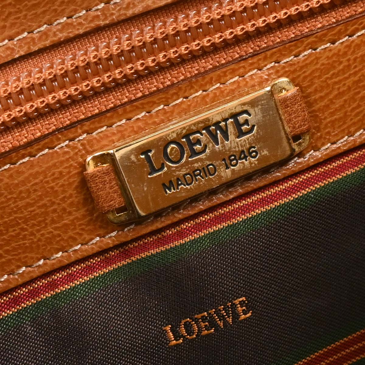 Loewe Brown Leather Velazquez 2way Shoulder Handbag - Image 8
