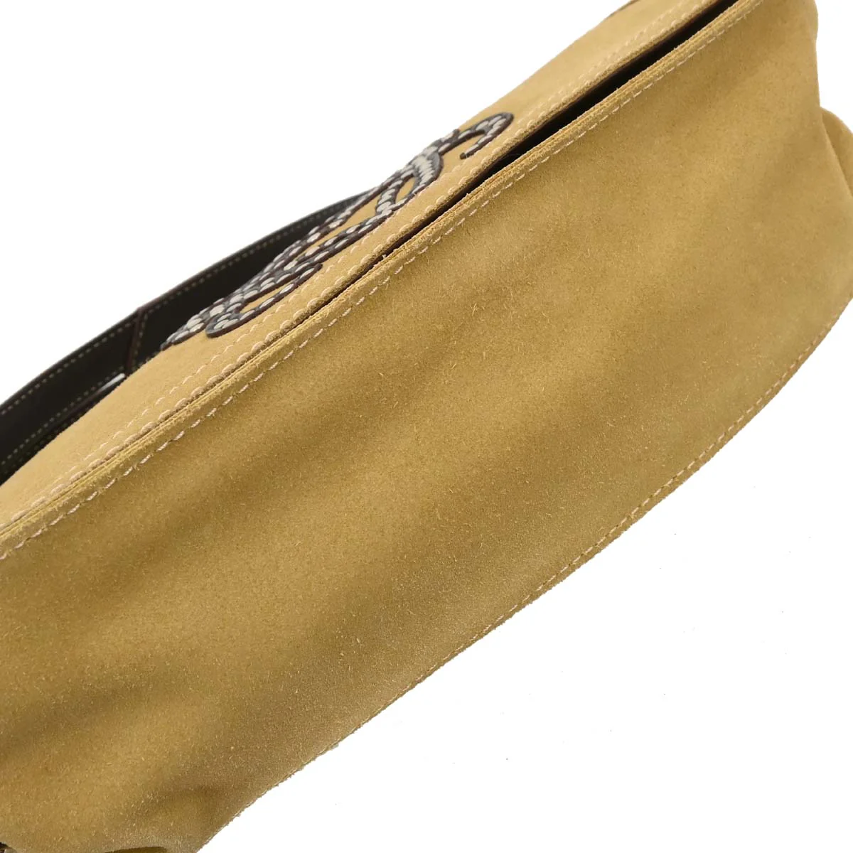 Loewe Beige Suede Shoulder Bag - Image 3