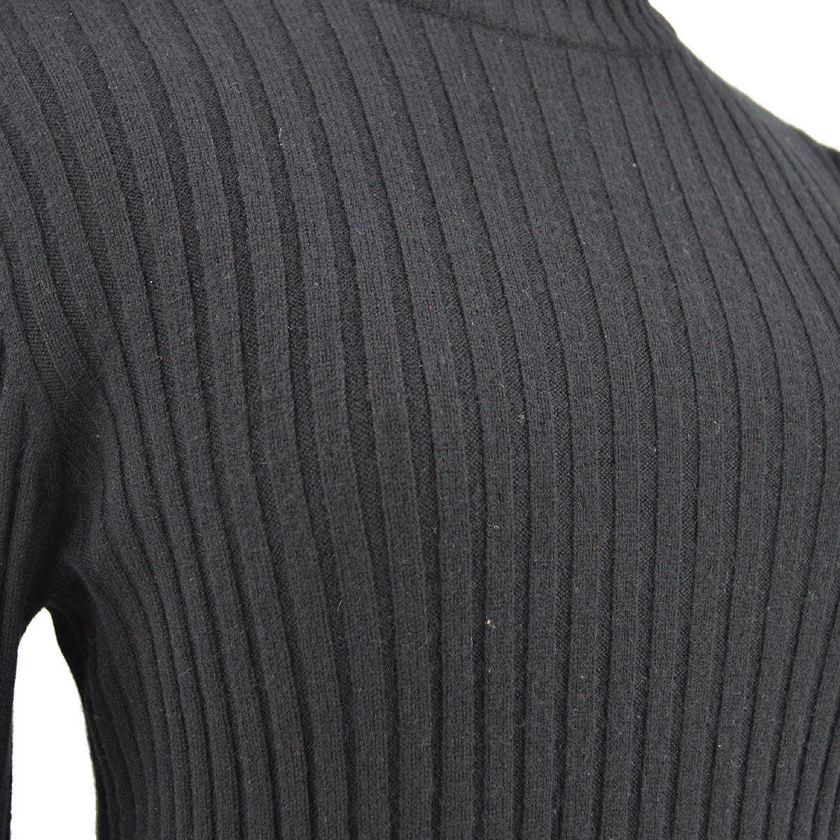 Chanel 1996 logo-patch ribbed cashmere jumper #40 - Image 4