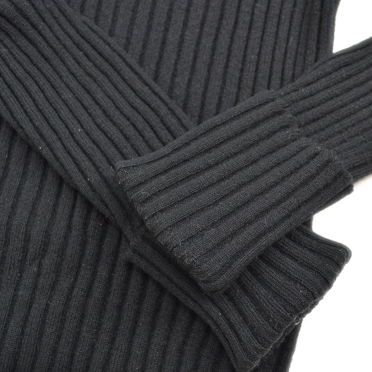 Chanel 1996 logo-patch ribbed cashmere jumper #40 - Image 6