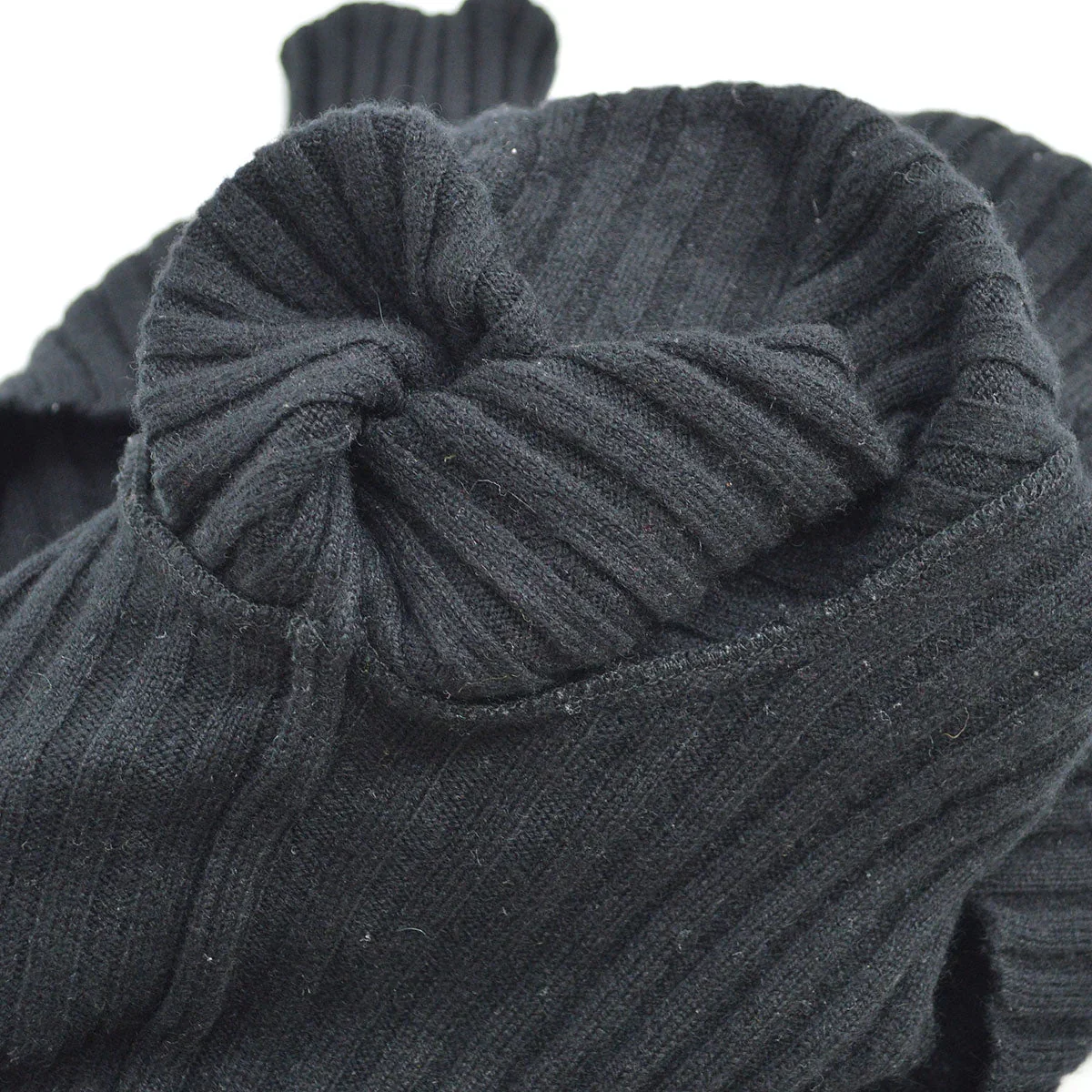 Chanel 1996 logo-patch ribbed cashmere jumper #40 - Image 8
