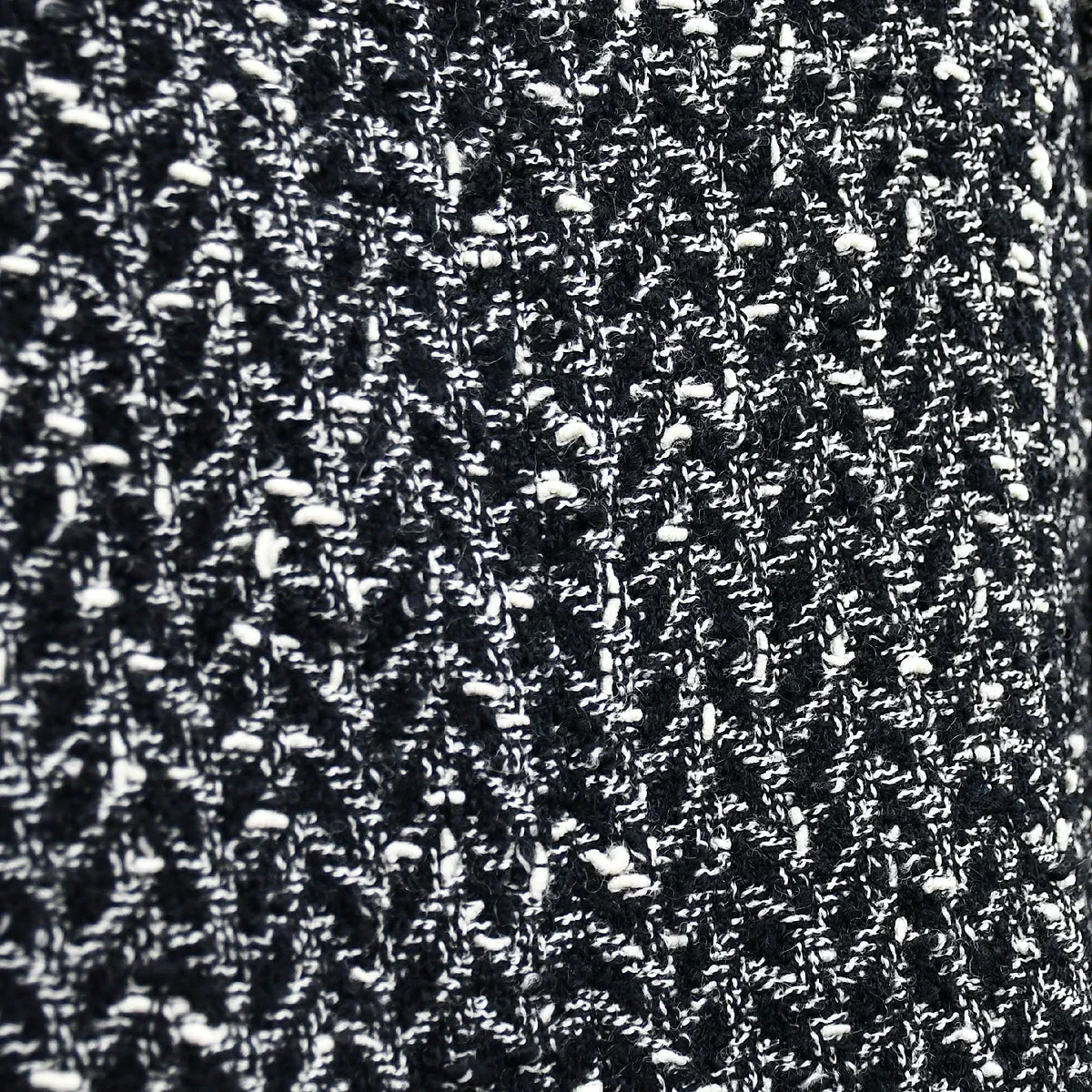 Chanel Jacket Skirt Suit Black 97A #46 - Image 5