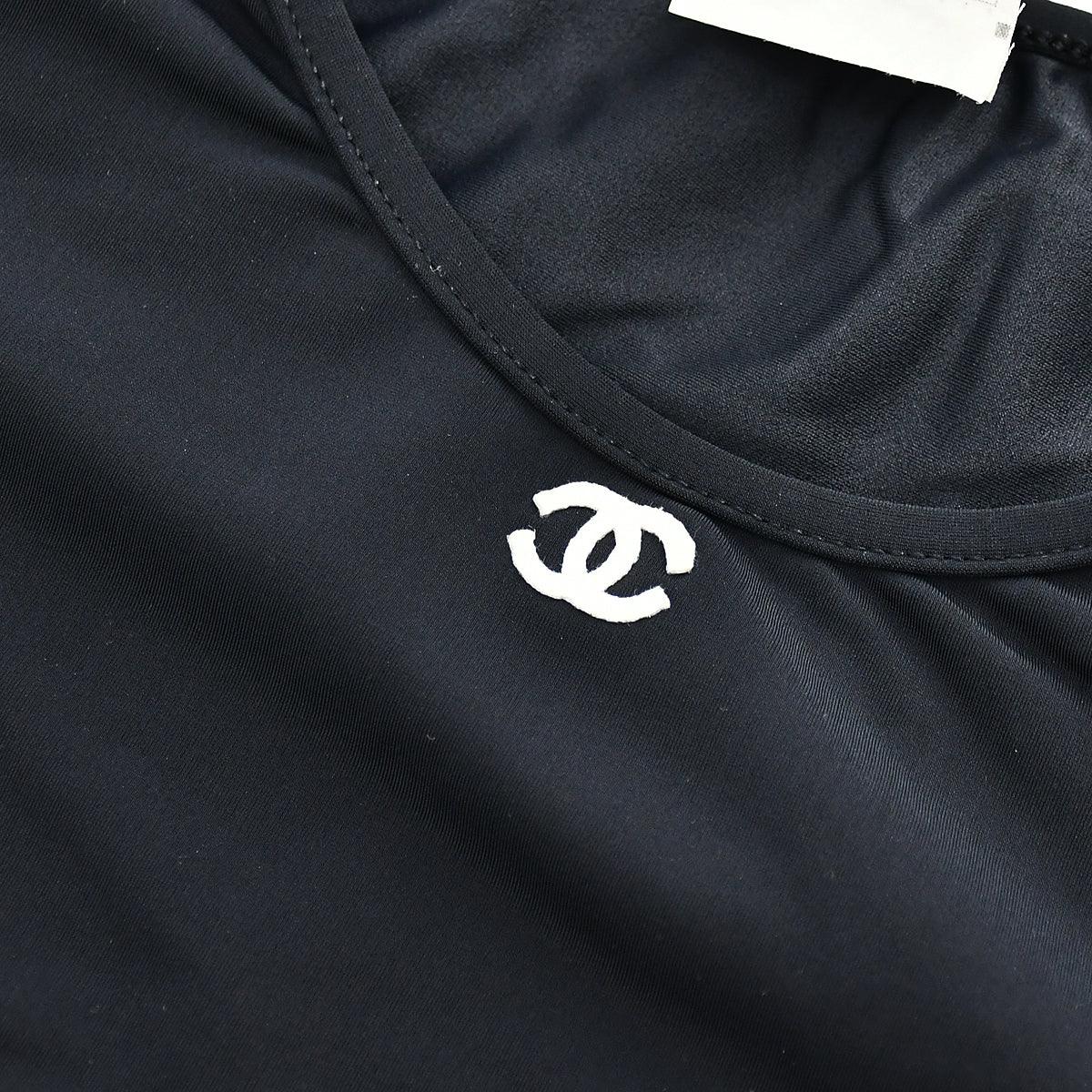Chanel Cropped T-shirt Black P95 #44 - Image 7