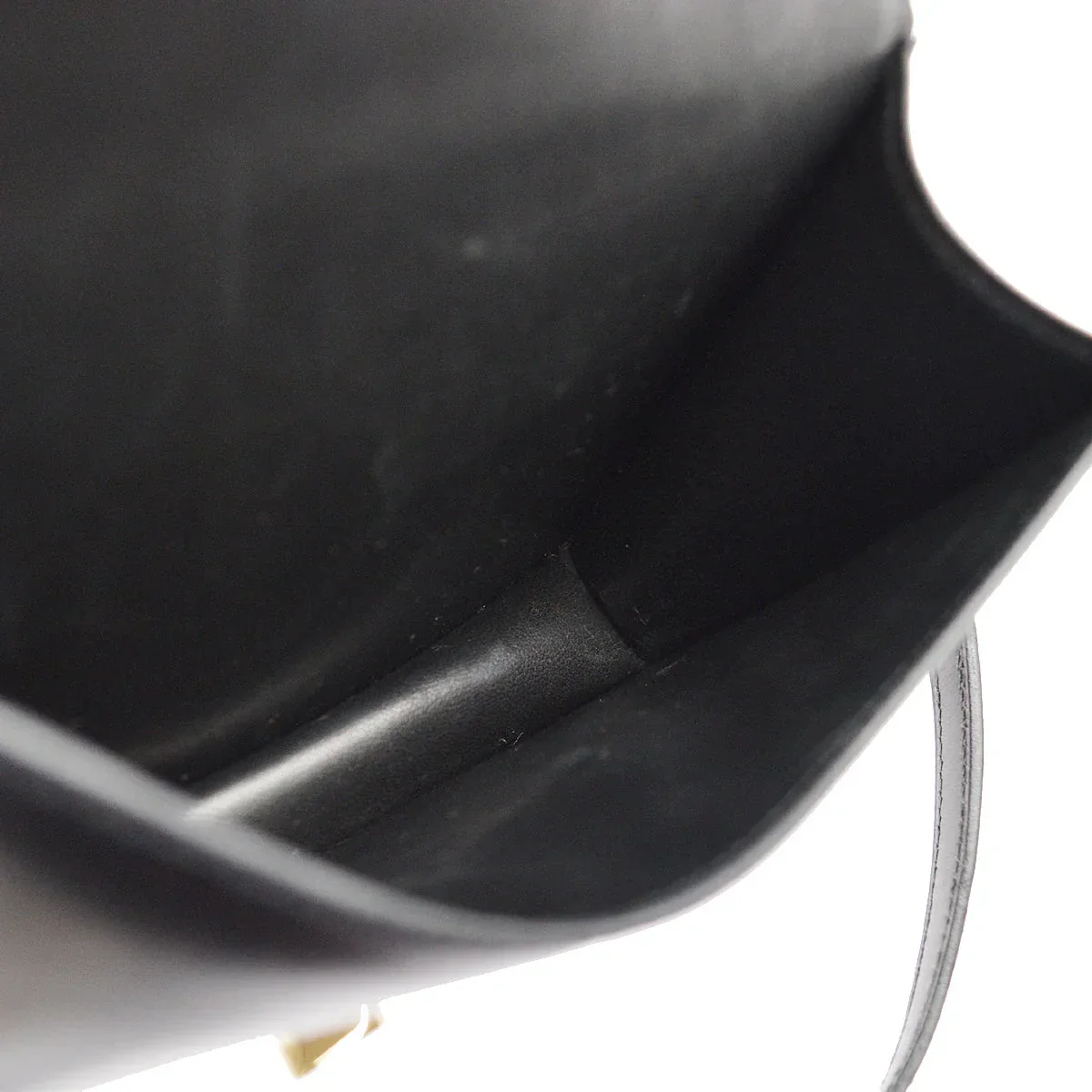 Hermes * 1992 Black Box Calf Constance Micro Shoulder Bag - Image 9