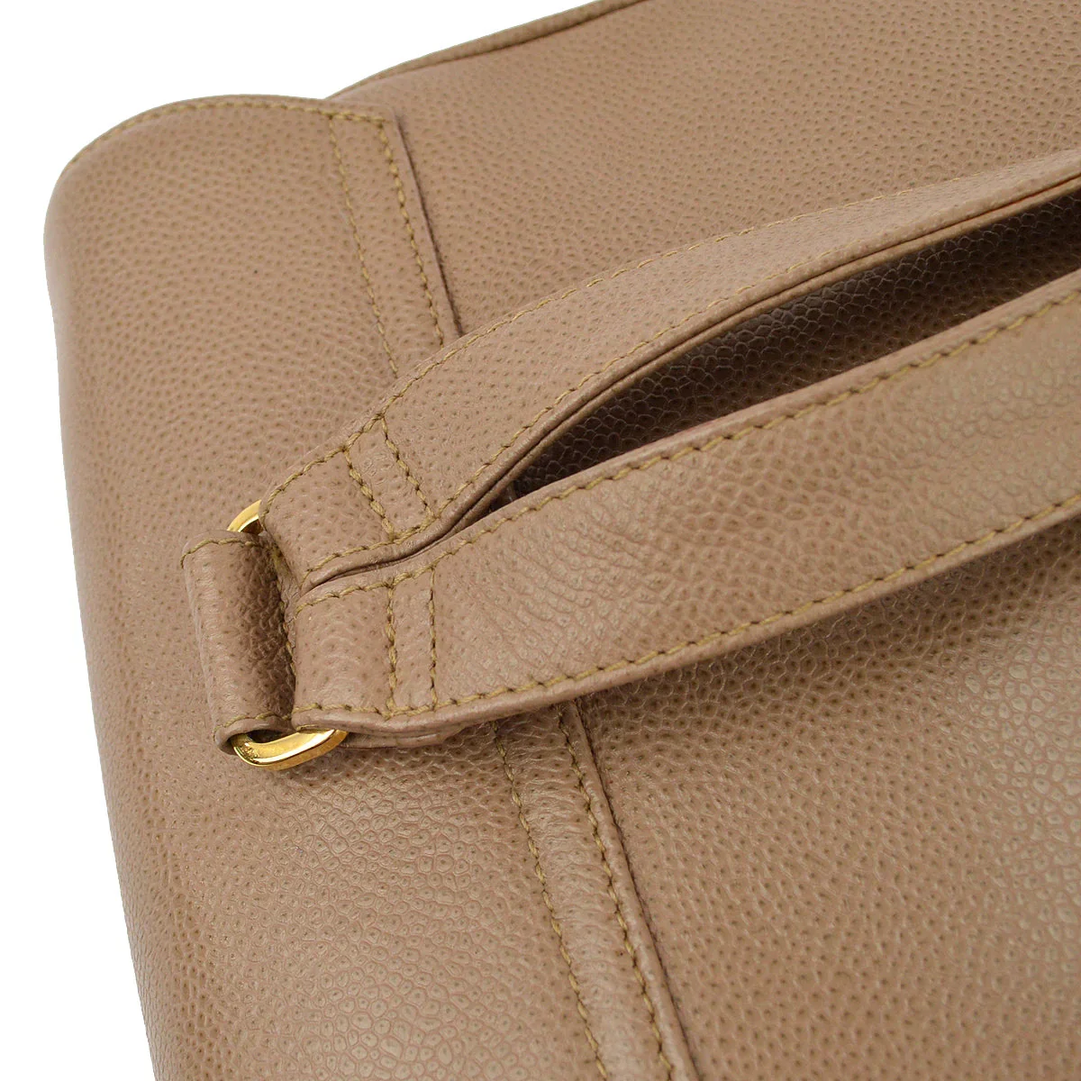 Chanel * 1996-1997 Brown Caviar Triple CC Backpack - Image 3