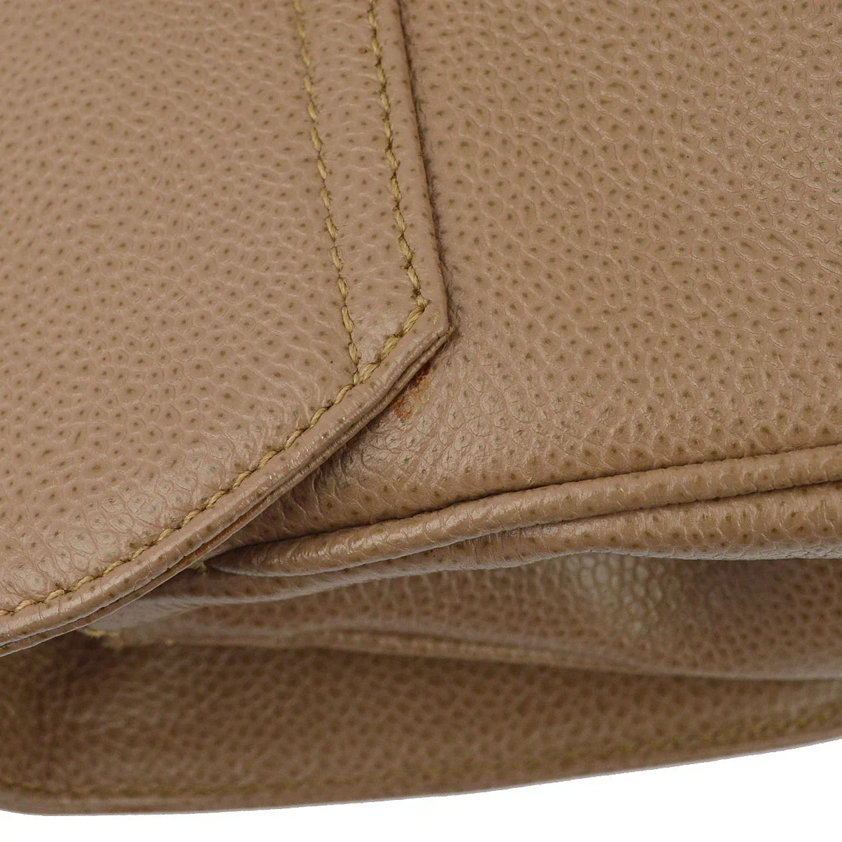 Chanel * 1996-1997 Brown Caviar Triple CC Backpack - Image 4