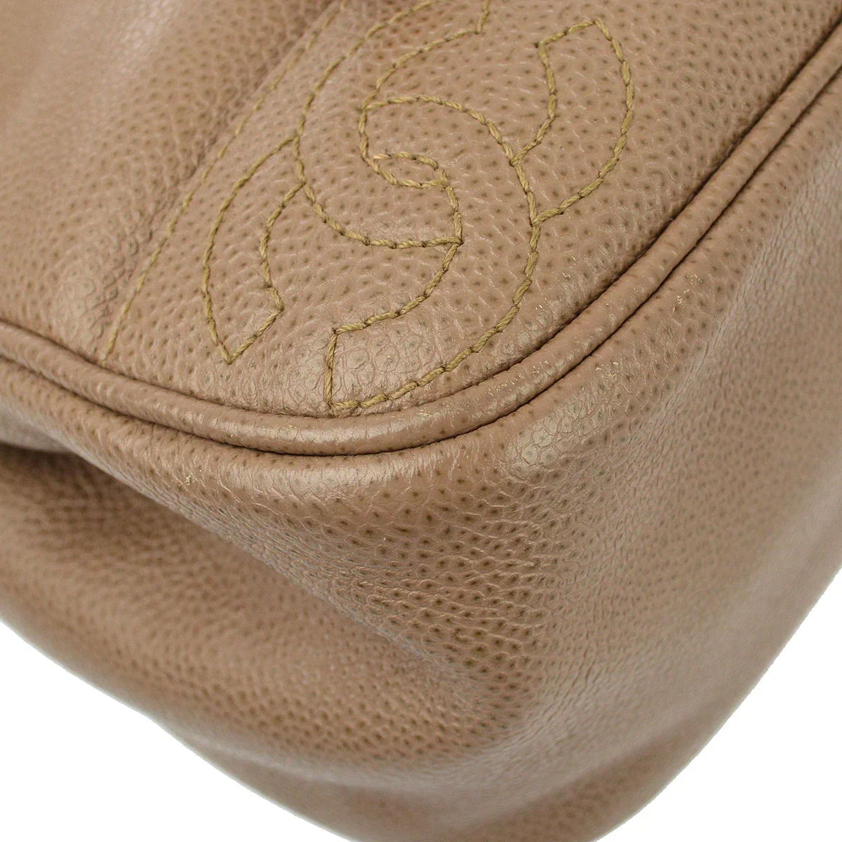 Chanel * 1996-1997 Brown Caviar Triple CC Backpack - Image 7