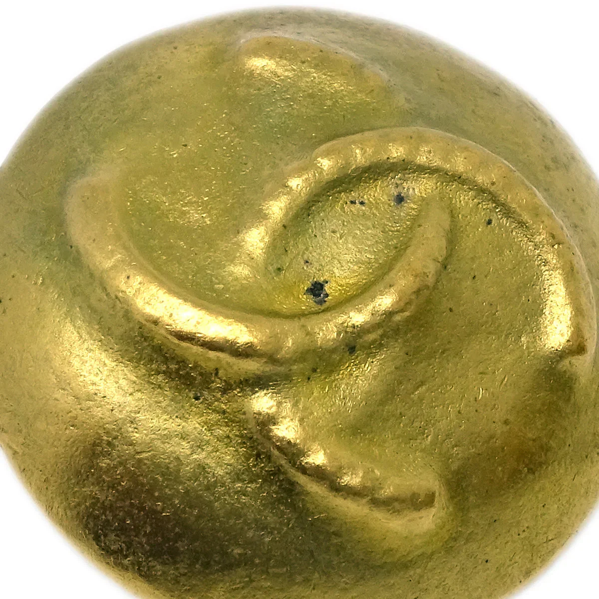 Chanel Button Earrings Clip-On Gold 95C - Image 2