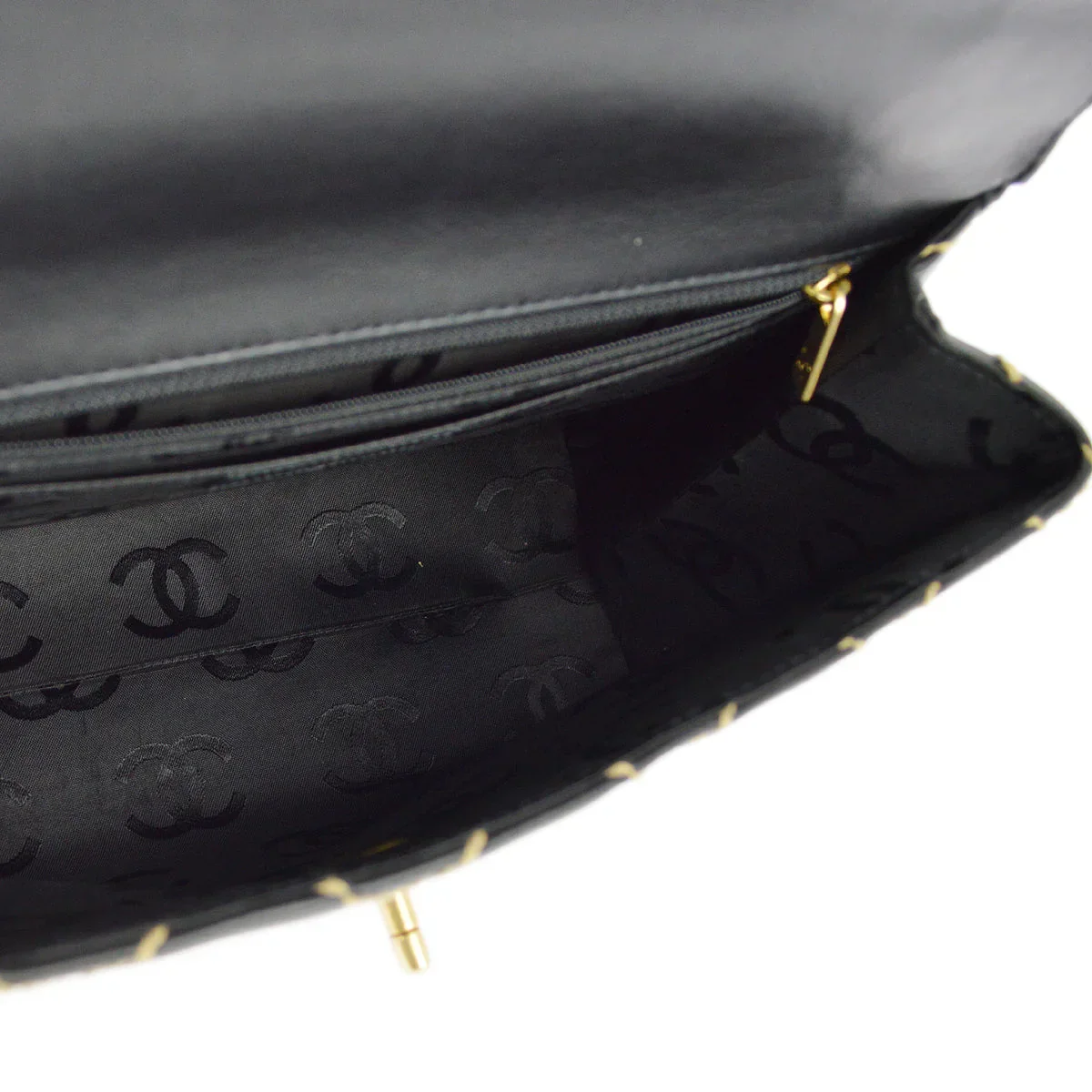 Chanel 2004-2005Black Calfskin Wild Stitch Kelly 30 - Image 9