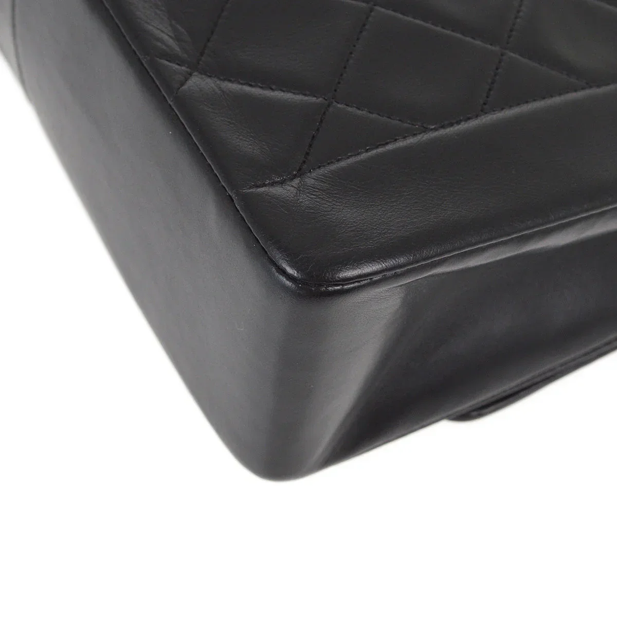 Chanel 1996-1997 Black Lambskin Medium Diana Shoulder Bag - Image 7
