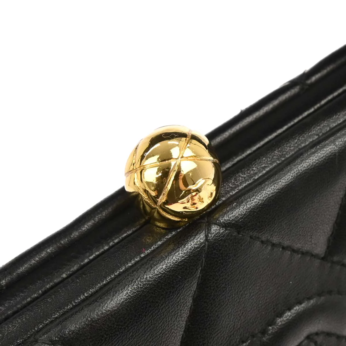 Chanel Black Lambskin Handbag - Image 6