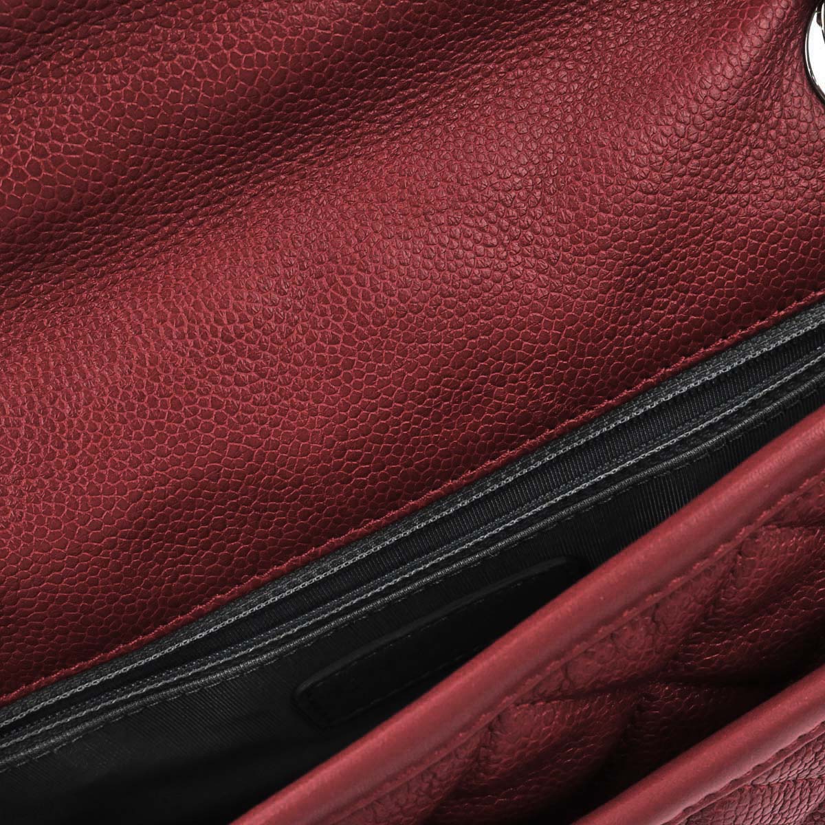 Chanel 2012-2013 Red Caviar Skin French Riviera Shoulder Bag - Image 8