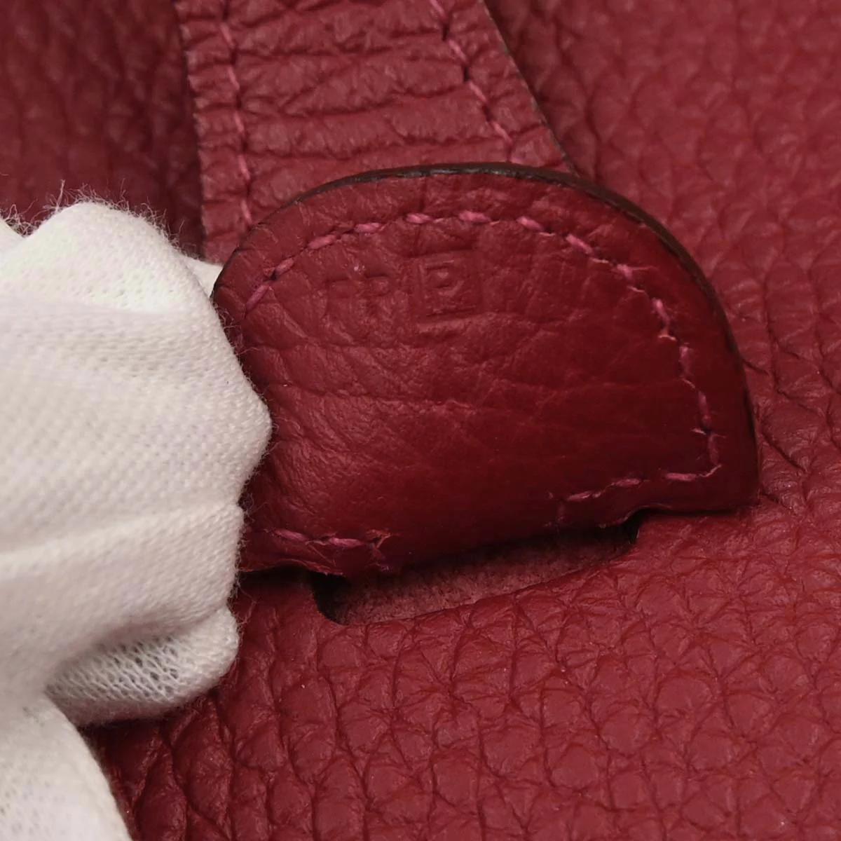 Hermes Rouge Garance Taurillon Clemence Evelyne 3 29 PM Shoulder Bag - Image 11