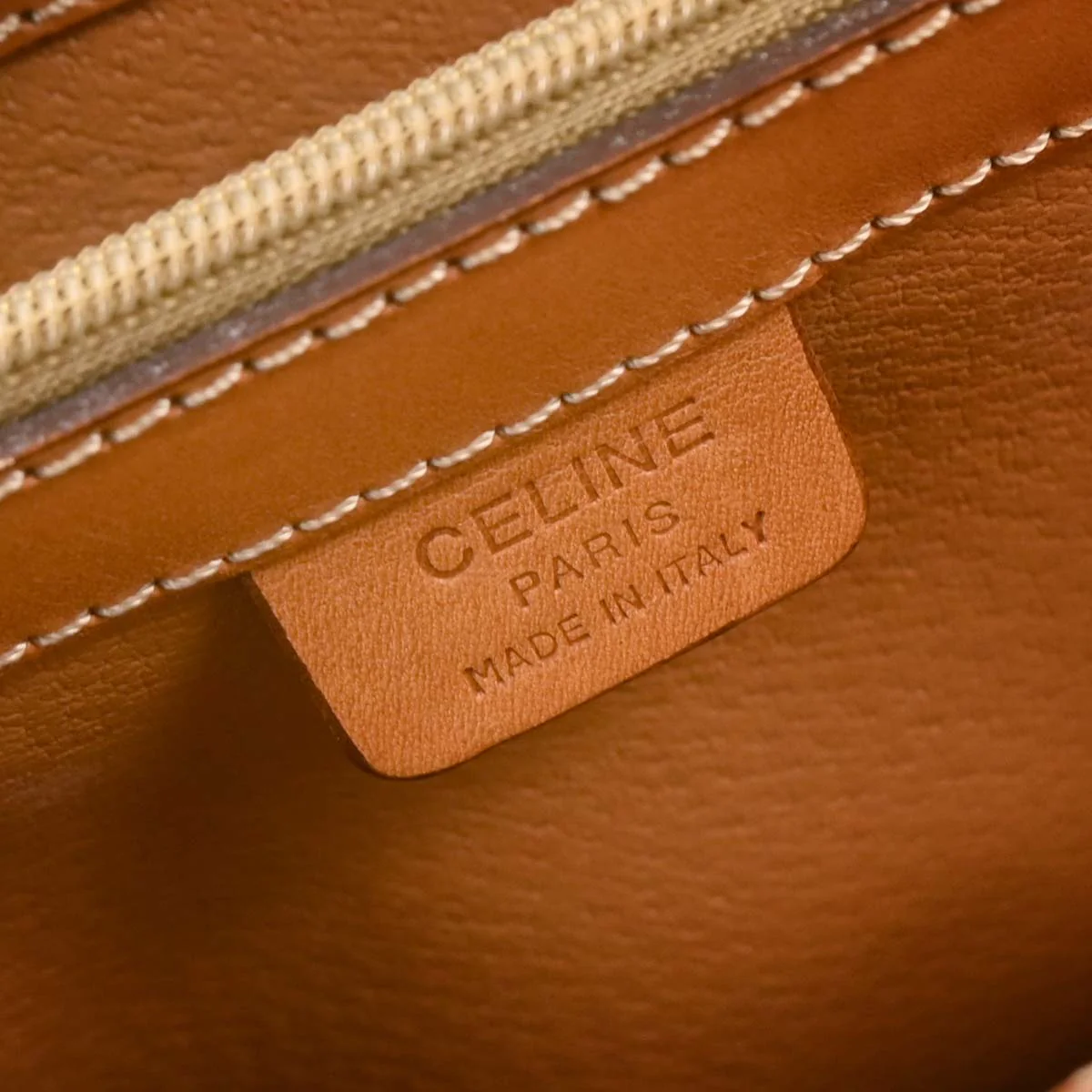 Celine Brown Macadam 2way Shoulder Handbag - Image 9