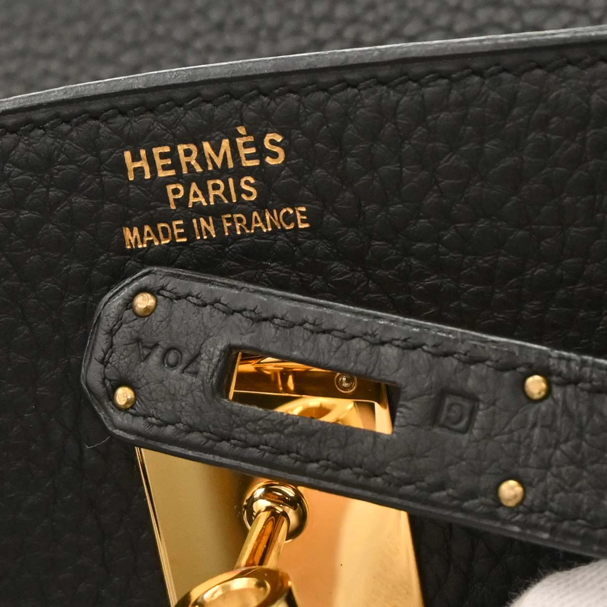 Hermes 2003 Black Taurillon Clemence Birkin 35 Handbag - Image 10