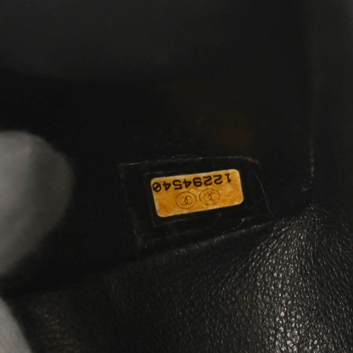 Chanel 2008-2009 Black Caviar Small Classic Double Flap Shoulder Bag - Image 10
