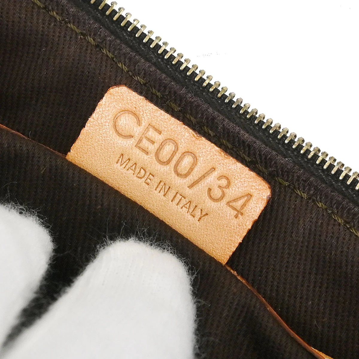 Celine Brown Macadam Handbag - Image 10