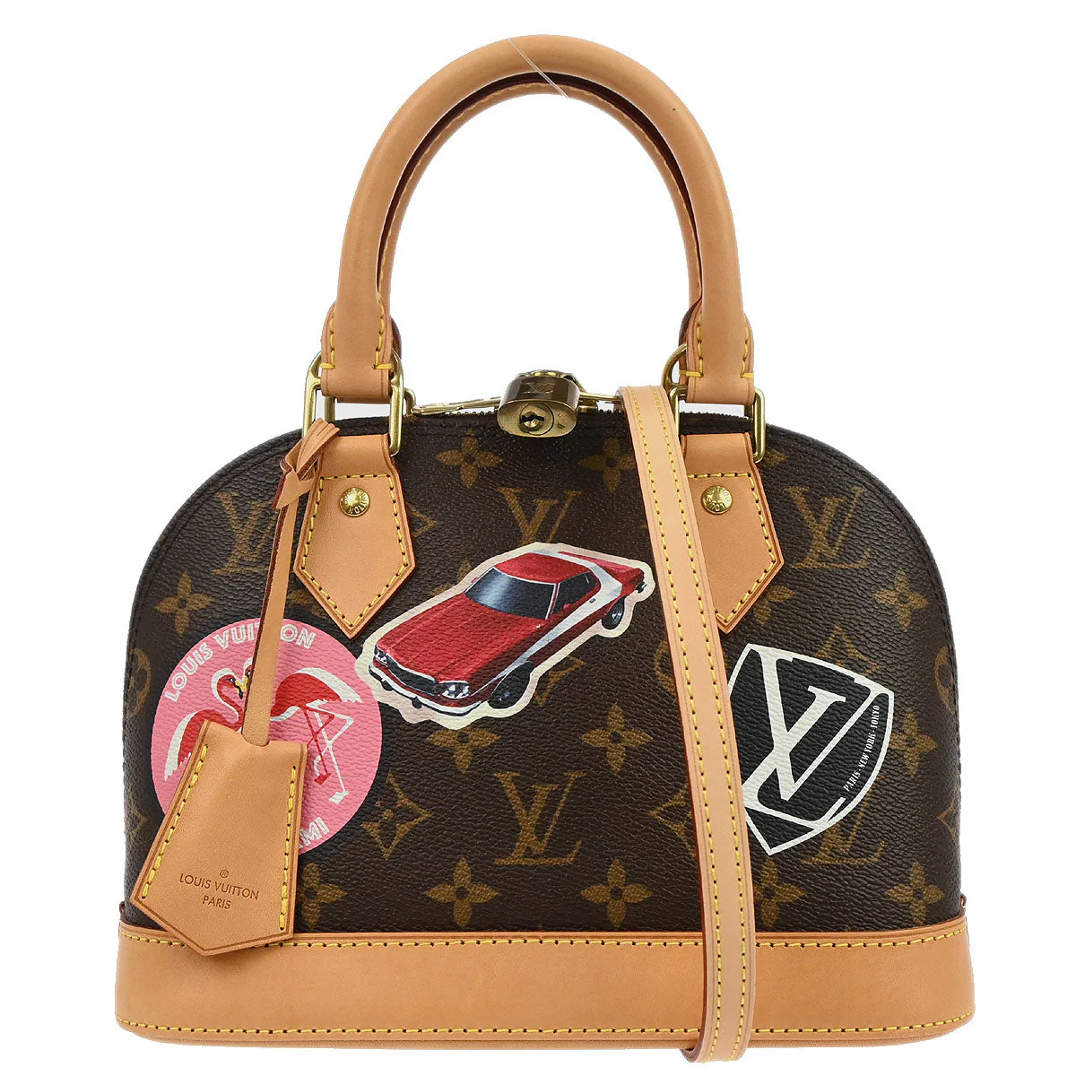 Louis Vuitton 2016 Monogram Alma BB World Tour Limited Shoulder Handbag M43230