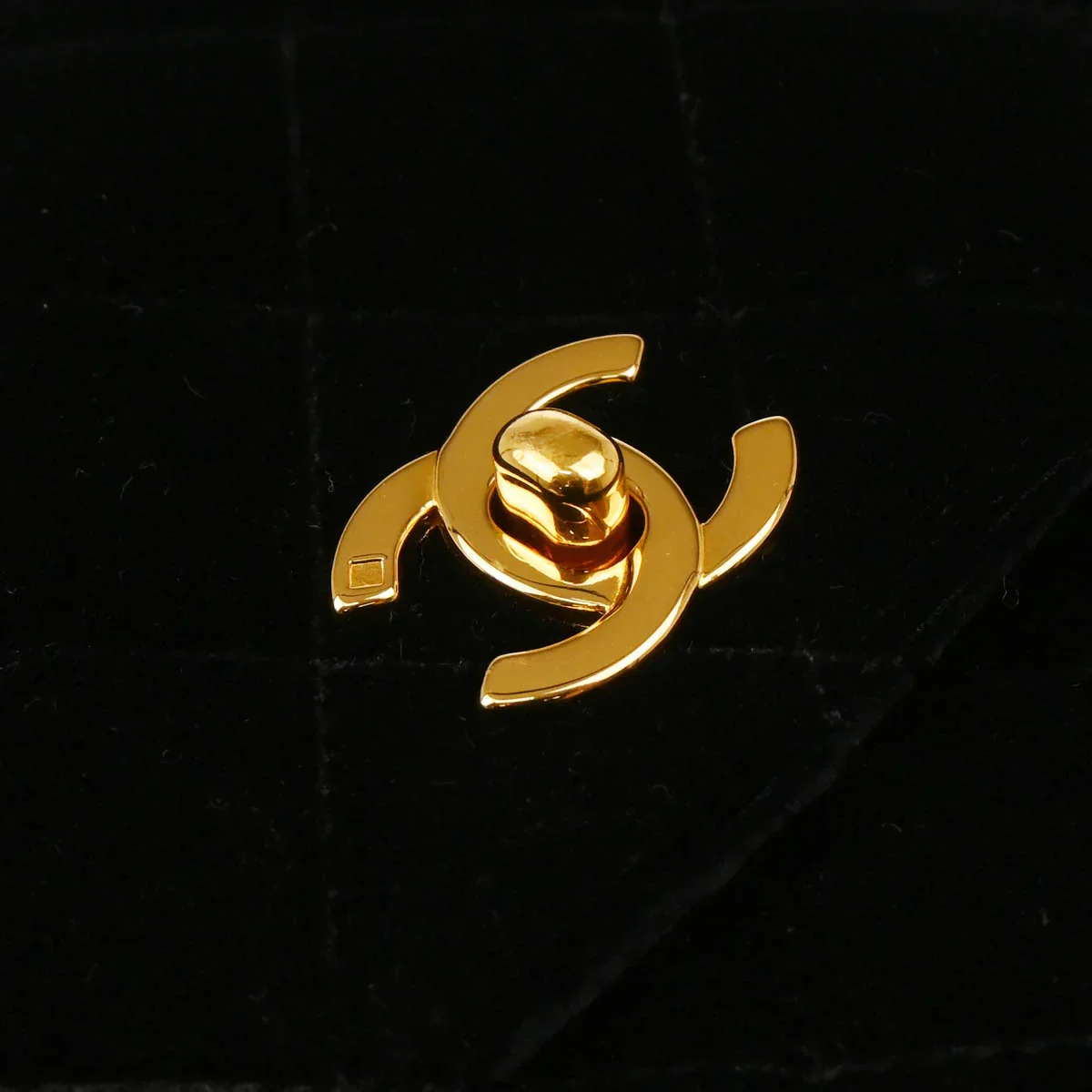 Chanel 1996-1997 Black Velvet Handbag - Image 6