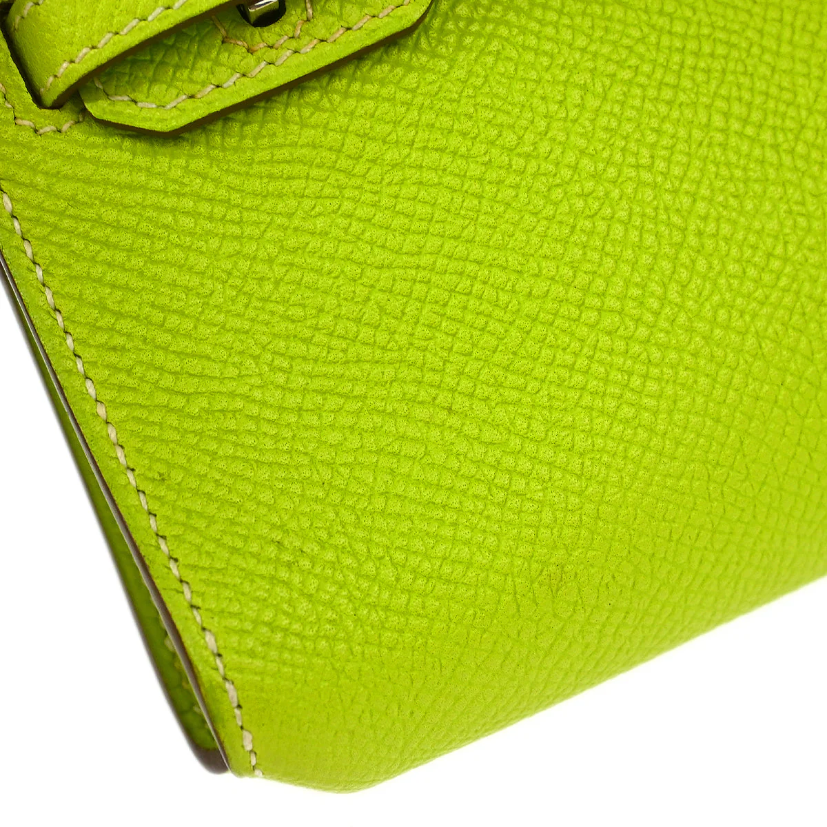 Hermes 2010 Kiwi Epsom Tiny Birkin 15 Shoulder Bag - Image 3