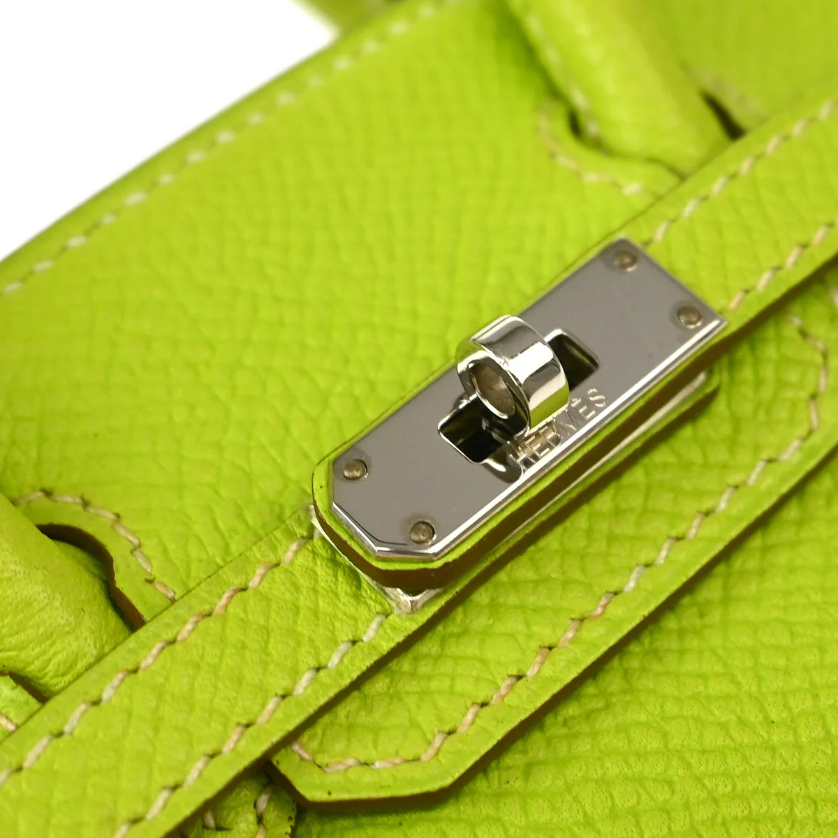 Hermes 2010 Kiwi Epsom Tiny Birkin 15 Shoulder Bag - Image 5