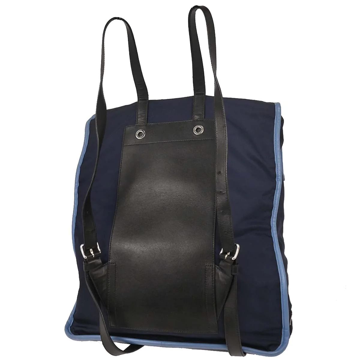Prada Navy Nylon 2way Shoulder Backpack Handbag - Image 2
