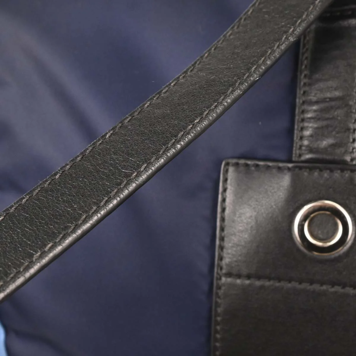 Prada Navy Nylon 2way Shoulder Backpack Handbag - Image 3