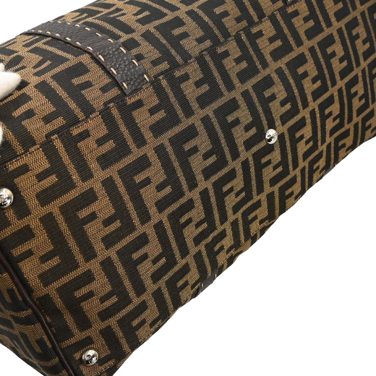 Fendi Brown Zucca Duffle Bag - Image 3