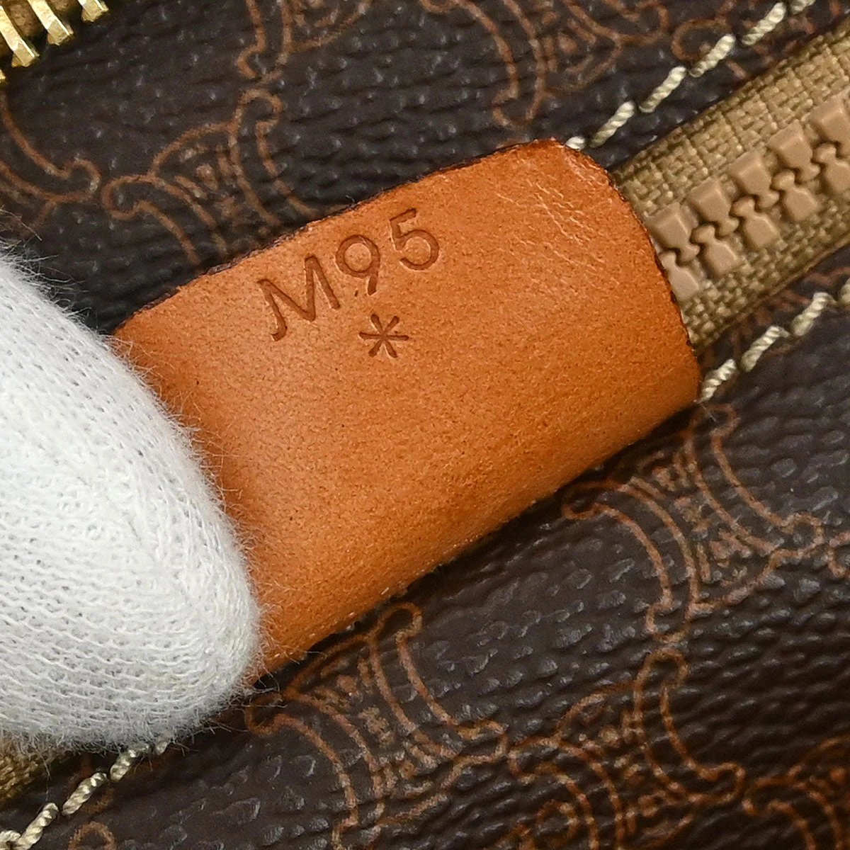 Celine Brown Macadam Shoulder Tote Bag - Image 9