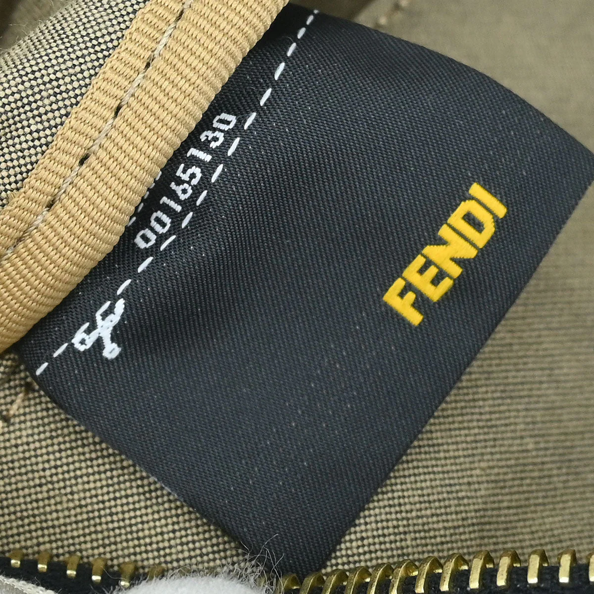 Fendi Black Canvas Zucchino Floral Forever Handbag - Image 10