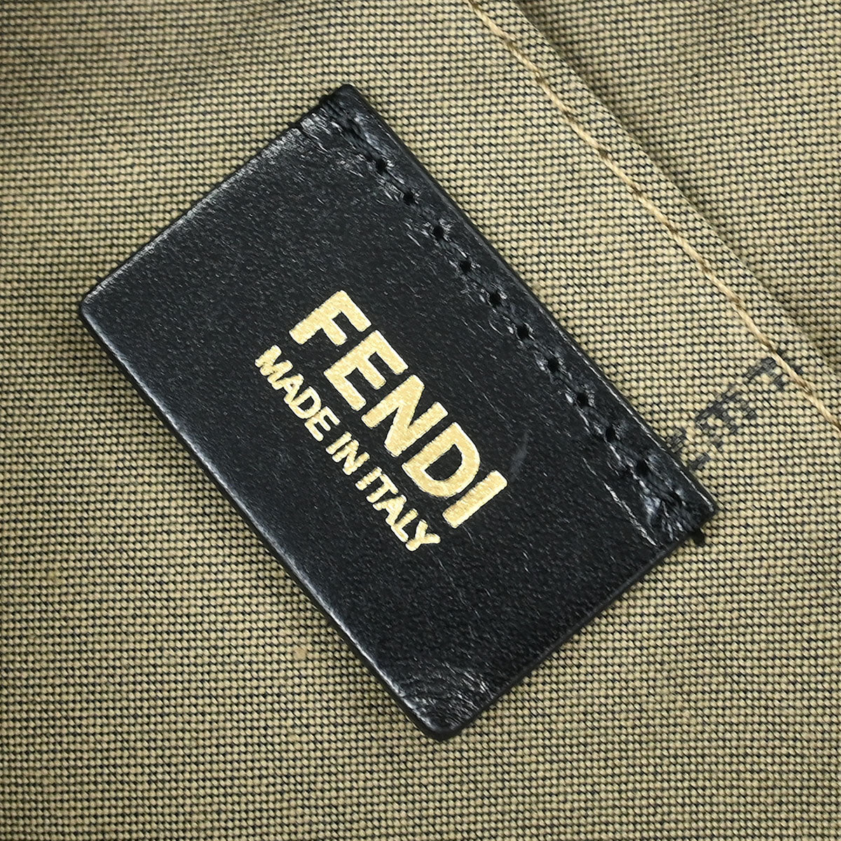 Fendi Black Canvas Zucchino Floral Forever Handbag - Image 8