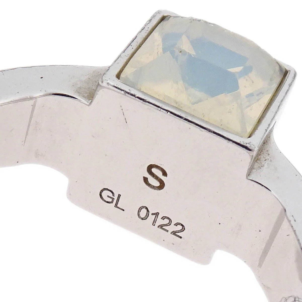 Louis Vuitton 2012 Burg Gamble Ring Rhinestone Silver #S #46 #6 - Image 3