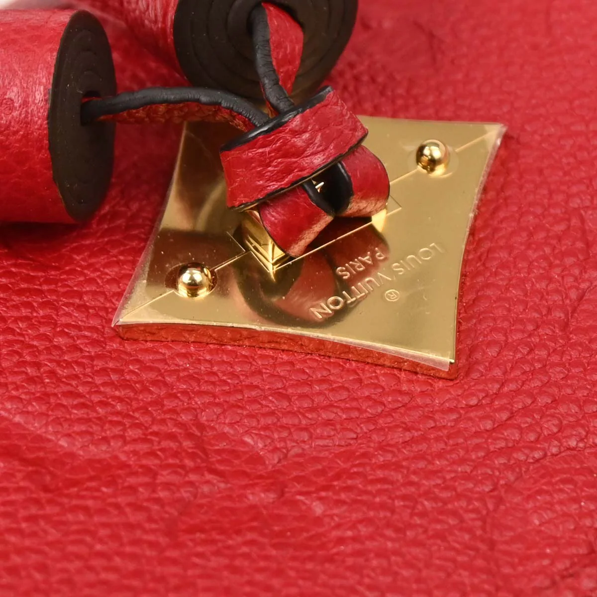 Louis Vuitton 2018 Red Monogram Empreinte Saintonge Crossbody M44606 - Image 6