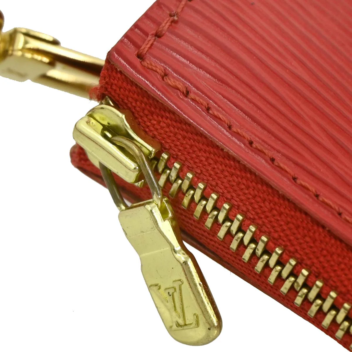 Louis Vuitton 2003 Red Epi Pochette Accessoires 24 Handbag M52947 - Image 6