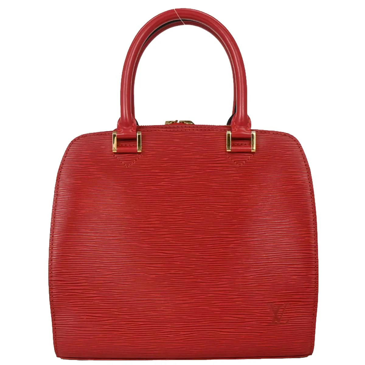 Louis Vuitton 1998 Red Epi Pont Neuf Handbag M52057