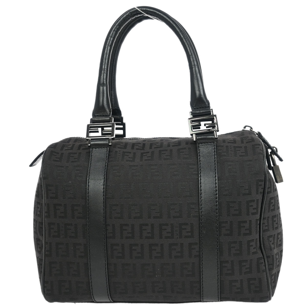 Fendi Black Zucchino Handbag - Image 2